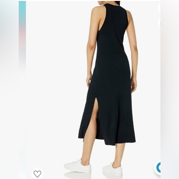 The Drop Women's Gabriela High Neck Cut-In A-Line Side Slit Maxi Sweater Dress - Picture 4 of 13